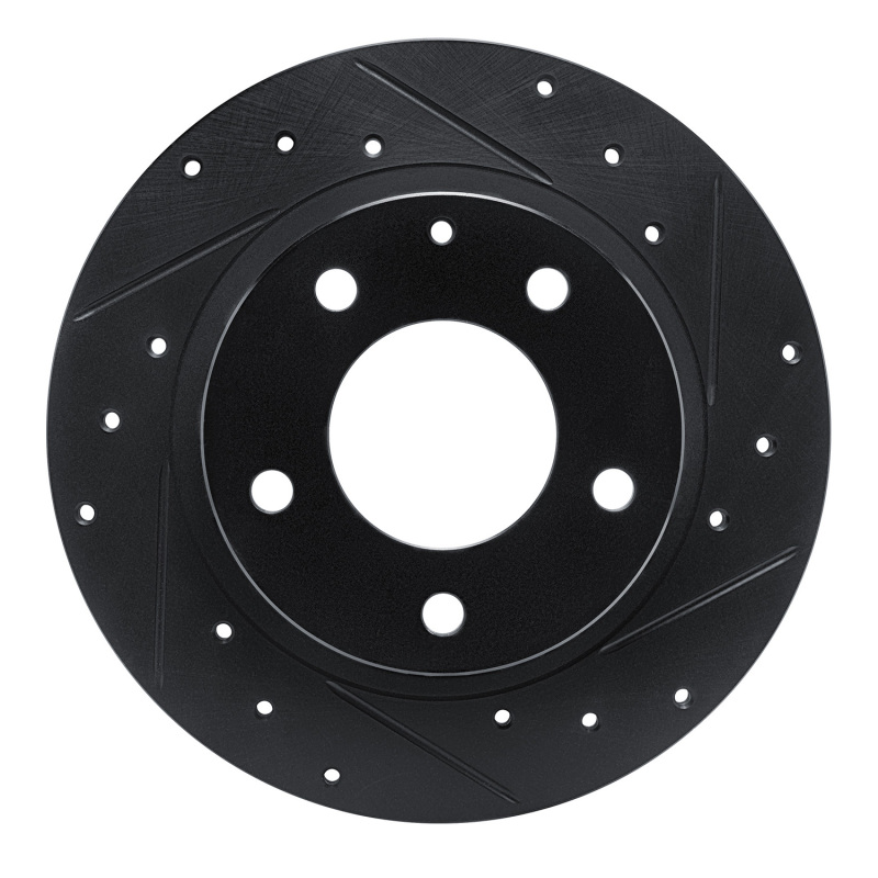 Ford Probe Brake Rotor (1) - Rear Right - R1 Concepts - Drilled & Slotted - Black - `93-`03 Ford Probe Brake Rotor (1) - Rear Right - R1 Concepts - Drilled & Slotted - Black - `93-`03